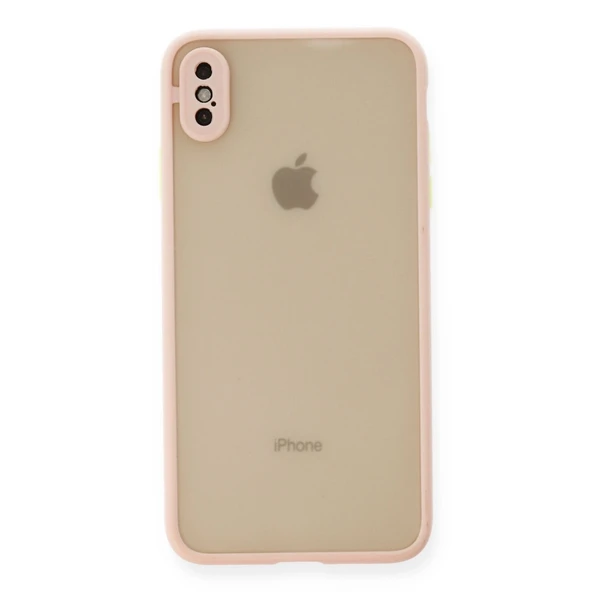 Apple İphone Xs Max Kılıf Montreal Silikon Kapak - Pembe ürün görseli 1