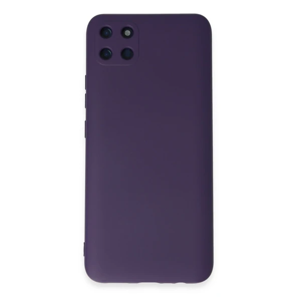 Realme C11 Kılıf Nano İçi Kadife Silikon - Mor ürün görseli 1