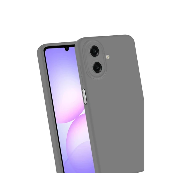 Samsung Galaxy A07 4g First Silikon - Gri - Resim 3