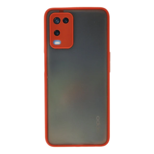 Oppo A54 4g Kılıf Montreal Silikon Kapak - Kırmızı ürün görseli 1