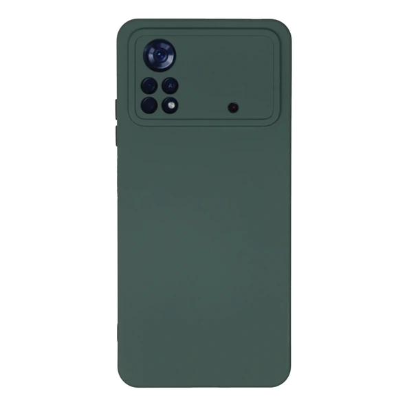 Xiaomi Poco X4 Pro 5g Kılıf Nano İçi Kadife Silikon - Koyu Yeşil ürün görseli 1
