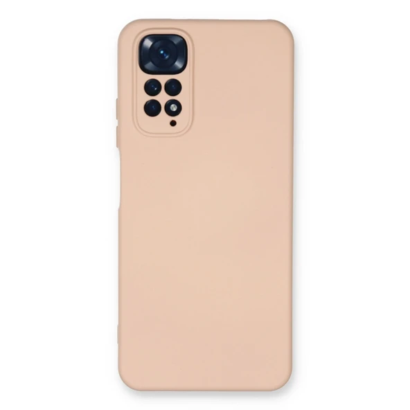 Xiaomi Redmi Note 11 Kılıf Nano İçi Kadife Silikon - Pudra ürün görseli 1