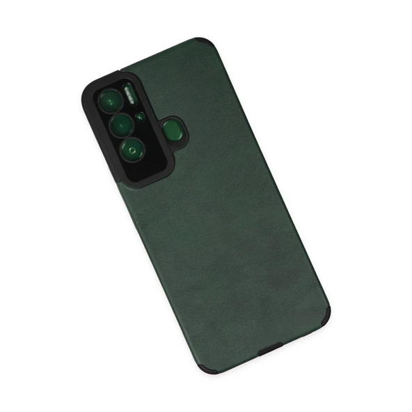 Tecno Pova Neo Kılıf Loop Deri Silikon - Yeşil - Resim 3