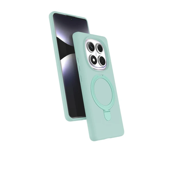 Xiaomi Redmi Note 14 Pro 4g Regal Magsafe Standlı Kapak - Su Yeşili ürün görseli 1