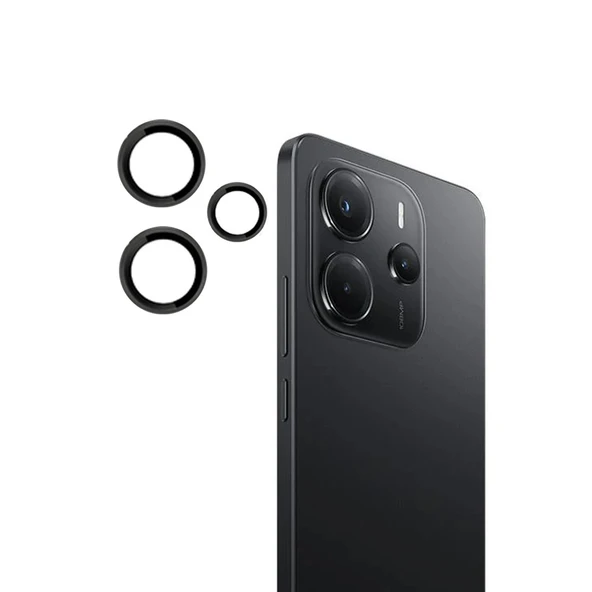 Joko Xiaomi Redmi Note 14 4g Pvd Metal Kamera Lens - Siyah ürün görseli 1