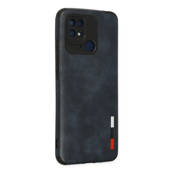 Xiaomi Redmi 10c Kılıf Loop Deri Silikon - Lacivert - Resim 3
