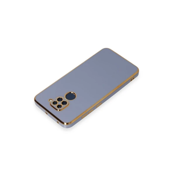 Xiaomi Redmi Note 9 Kılıf Volet Silikon - Mavi - Resim 3