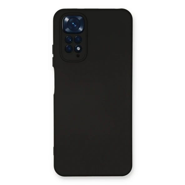 Xiaomi Redmi Note 11 Kılıf Nano İçi Kadife Silikon - Siyah ürün görseli 1