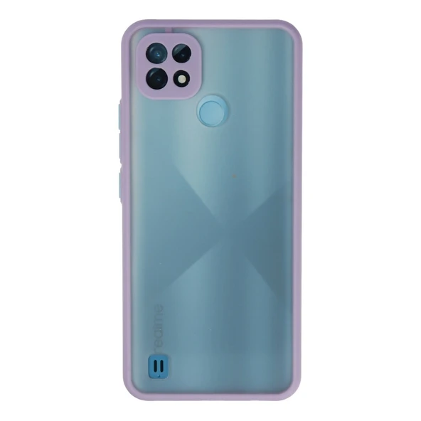 Realme C21 Kılıf Montreal Silikon Kapak - Mor ürün görseli 1