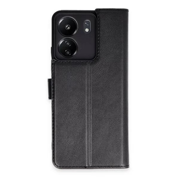 Xiaomi Redmi 13c Kılıf Trend S Plus Kapaklı Kılıf - Siyah ürün görseli 1