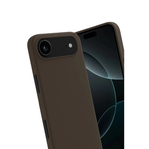 Apple İphone 17 Air First Silikon - Kahverengi - Resim 3