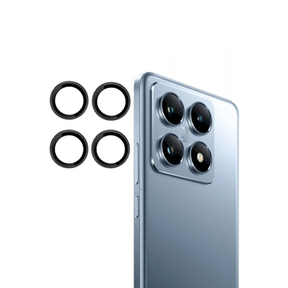 Joko Xiaomi Mi 14t Pro Pvd Metal Kamera Lens - Siyah ürün görseli 1