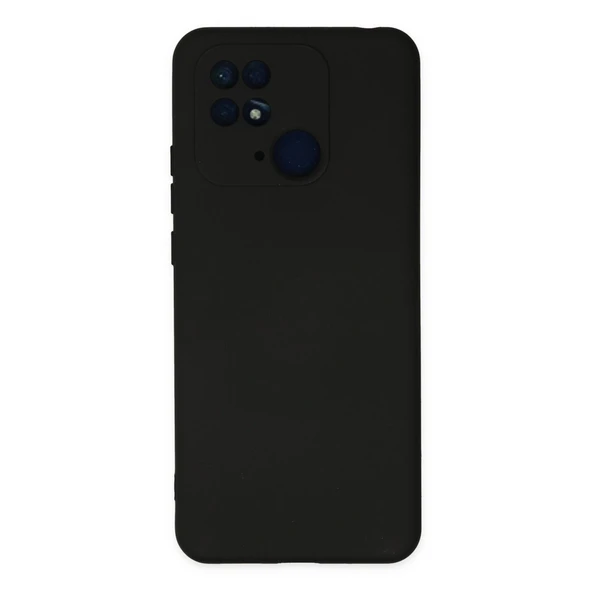 Xiaomi Redmi 10c Kılıf Nano İçi Kadife Silikon - Siyah ürün görseli 1