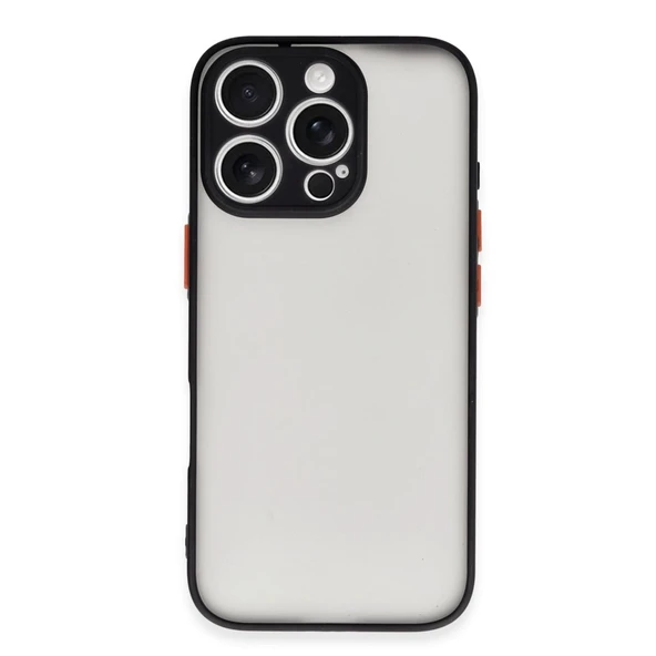 Apple İphone 16 Pro Max Kılıf Montreal Silikon Kapak - Siyah ürün görseli 1