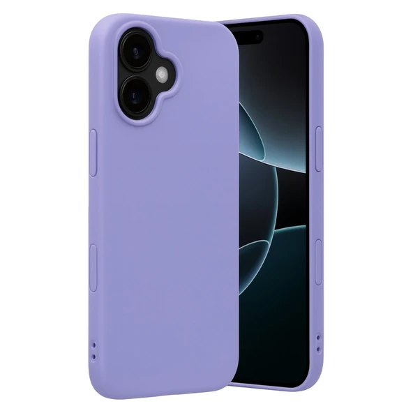 Apple İphone 17 Nano İçi Kadife Silikon - Lila ürün görseli 1