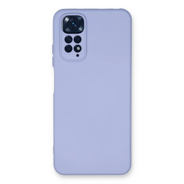 Xiaomi Redmi Note 11 Kılıf Nano İçi Kadife Silikon - Lila ürün görseli 1