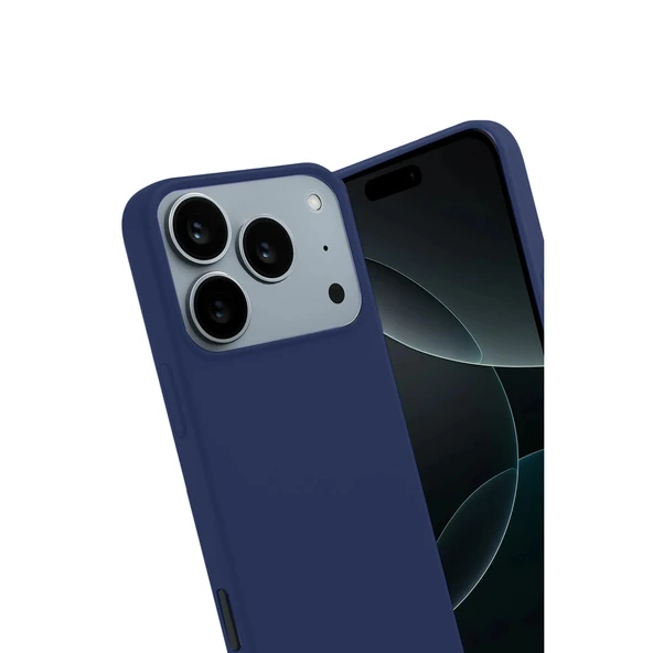 Apple İphone 17 Pro First Silikon - Lacivert - Resim 2