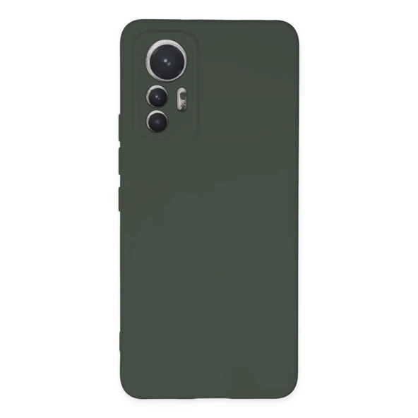 Xiaomi Mi 12 Lite Kılıf Nano İçi Kadife Silikon - Koyu Yeşil ürün görseli 1