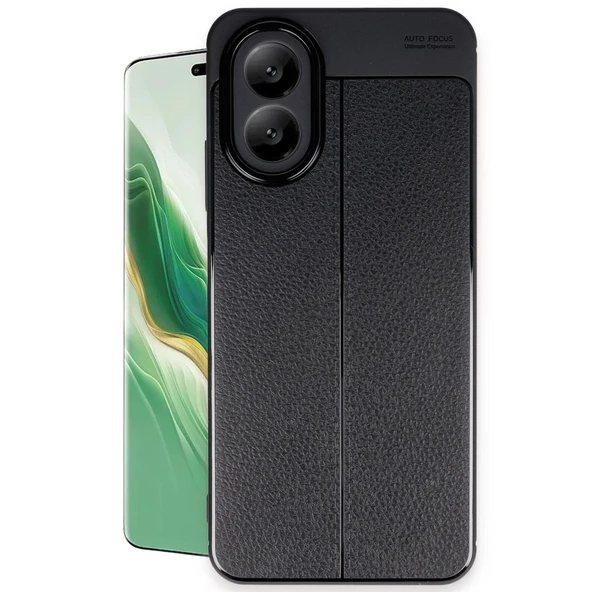 Oppo A38 Kılıf Auto Focus Kapak - Siyah ürün görseli 1