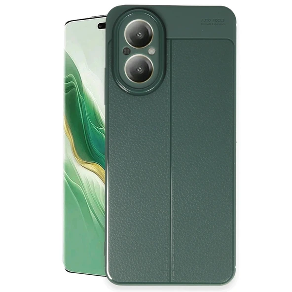 Realme 12 Lite Kılıf Auto Focus Kapak - Koyu Yeşil ürün görseli 1