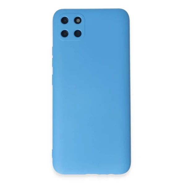 Realme C11 Kılıf Nano İçi Kadife Silikon - Mavi ürün görseli 1