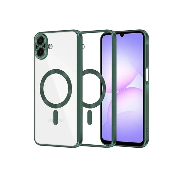 Samsung Galaxy A07 4g Kross Magneticsafe Kapak - Koyu Yeşil ürün görseli 1