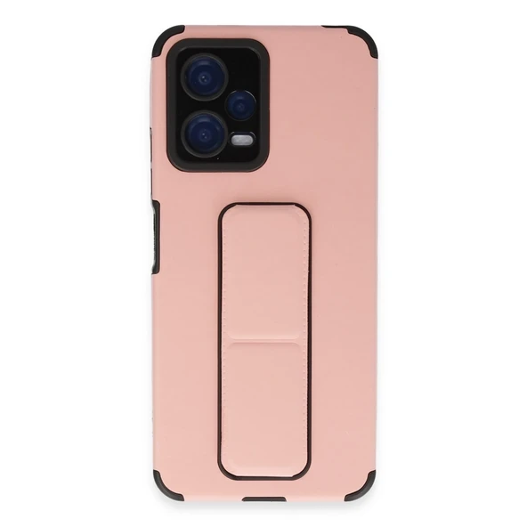 Xiaomi Poco X5 5g Kılıf Mega Standlı Silikon - Pudra ürün görseli 1