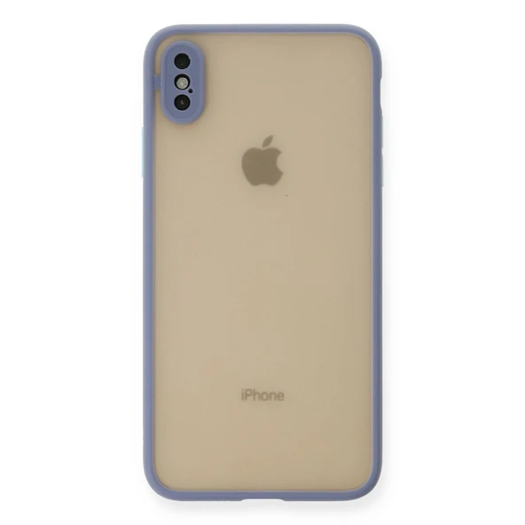 Apple İphone Xs Max Kılıf Montreal Silikon Kapak - Gri ürün görseli 1
