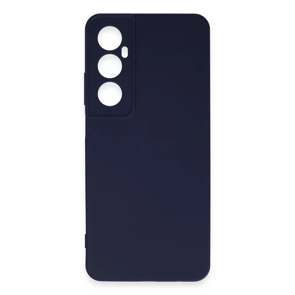 Realme C65 Kılıf First Silikon - Lacivert - Resim 2