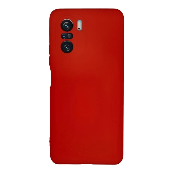 Xiaomi Poco F3 Kılıf Nano İçi Kadife Silikon - Kırmızı ürün görseli 1