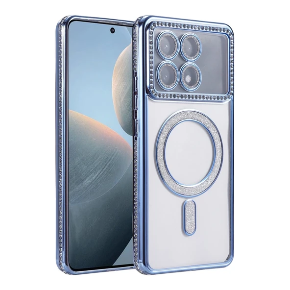 Xiaomi Poco X6 Pro Joke Simli Magneticsafe Kılıf - Mavi ürün görseli 1