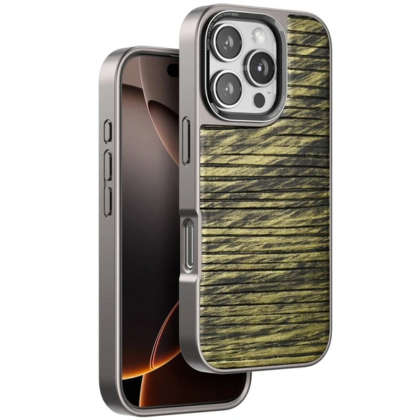 Venco Apple İphone 16 Pro Max Wave Kapak - Koyu Kahve ürün görseli 1