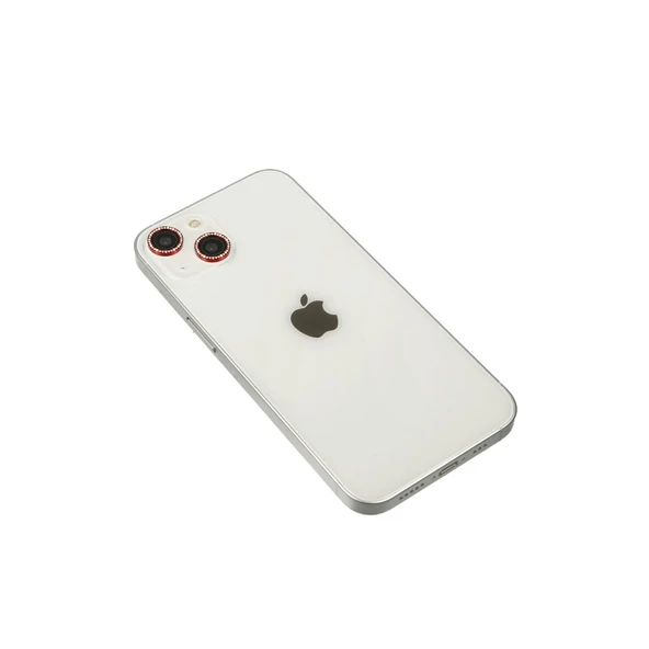 Apple İphone 14 Diamond Kamera Lens - Kırmızı ürün görseli 1
