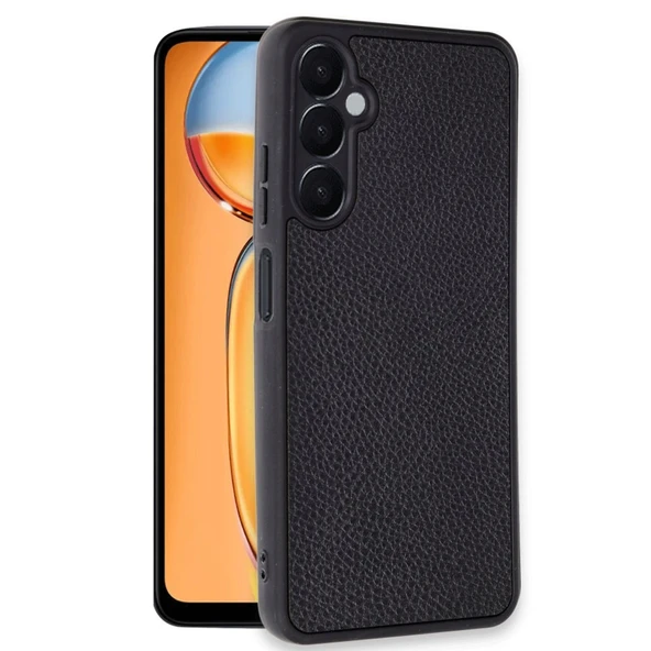 Samsung Galaxy A36 Kılıf Aras Deri Kapak - Siyah ürün görseli 1
