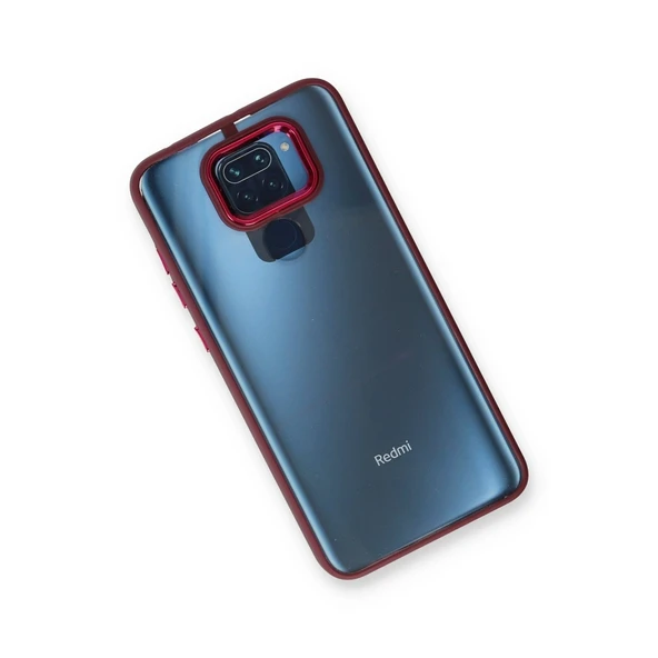 Xiaomi Redmi Note 9 Kılıf Dora Kapak - Kırmızı - Resim 3