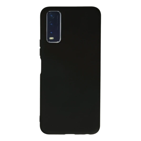 Vivo Y11s Kılıf Nano İçi Kadife Silikon - Siyah ürün görseli 1
