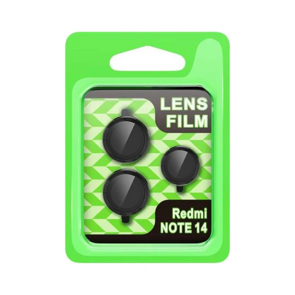 Xiaomi Note 14 5g Raze Metal Kamera Lens - Siyah ürün görseli 1