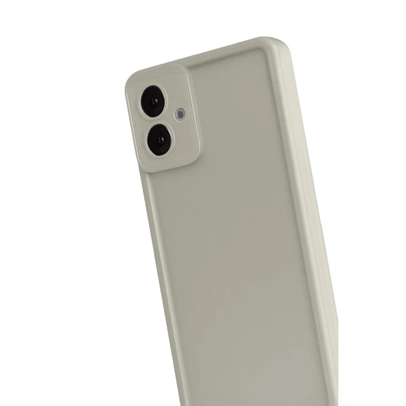 Samsung Galaxy A07 4g Viera Silikon - Krem - Resim 3