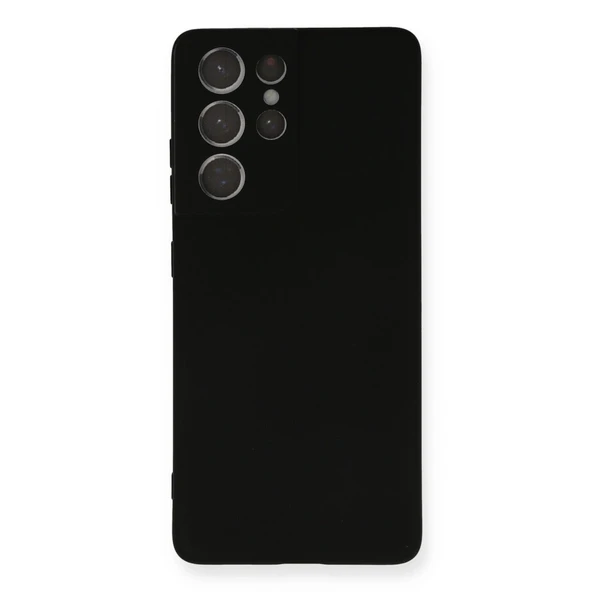 Samsung Galaxy S21 Ultra Kılıf Nano İçi Kadife Silikon - Siyah ürün görseli 1