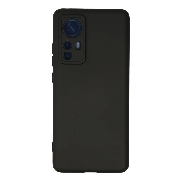 Xiaomi Mi 12 Kılıf Nano İçi Kadife Silikon - Siyah ürün görseli 1