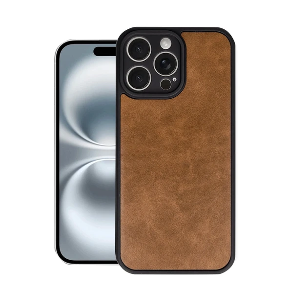 Apple İphone 16 Pro Kılıf Aras Deri Kapak - Taba ürün görseli 1
