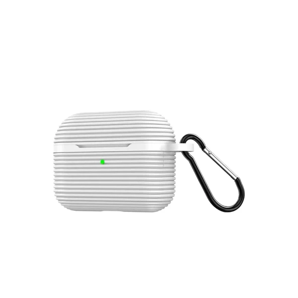 Apple Airpods Pro 3 (3.nesil) Raven Silikon Kılıf - Beyaz ürün görseli 1