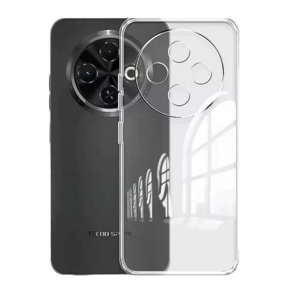 Tecno Spark 30c Kılıf Lüx Şeffaf Silikon ürün görseli 1
