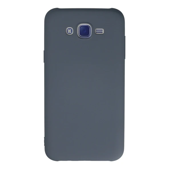 Samsung Galaxy J7 Kılıf Nano İçi Kadife Silikon - Gri ürün görseli 1