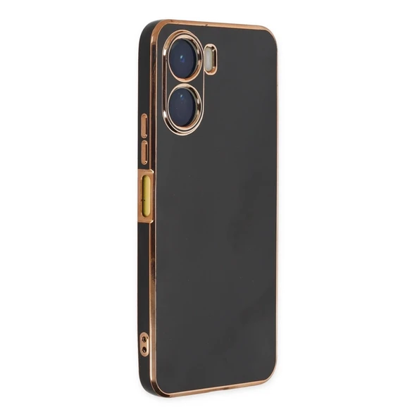 Vivo Y16 Kılıf Volet Silikon - Siyah ürün görseli 1