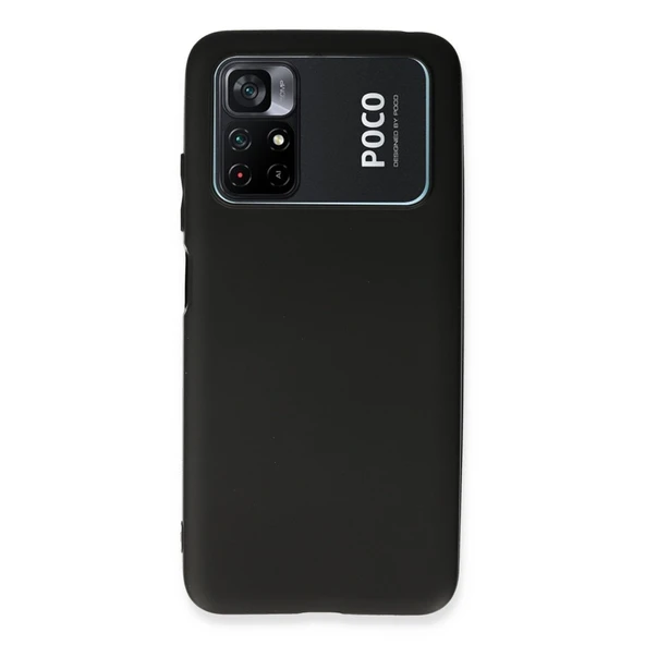 Xiaomi Poco M4 Pro 4g Kılıf First Silikon - Siyah ürün görseli 1