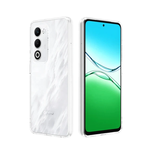 Oppo A5 4g Lüx Şeffaf Silikon - Şeffaf - Resim 2