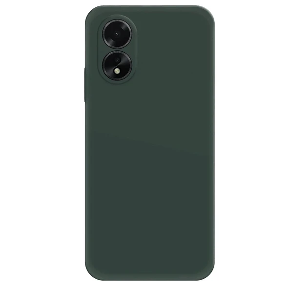 Oppo A38 Kılıf First Silikon - Koyu Yeşil ürün görseli 1