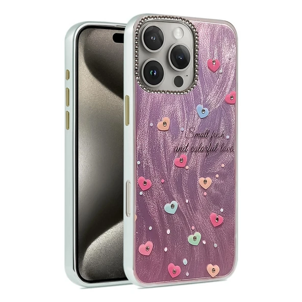 Apple İphone 16 Pro Kılıf Blade Aynalı Desenli Kapak - Desen 8 ürün görseli 1