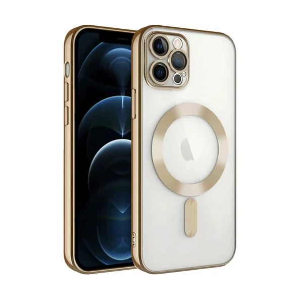 Apple İphone 13 Pro Kılıf Kross Magneticsafe Kapak - Gold ürün görseli 1